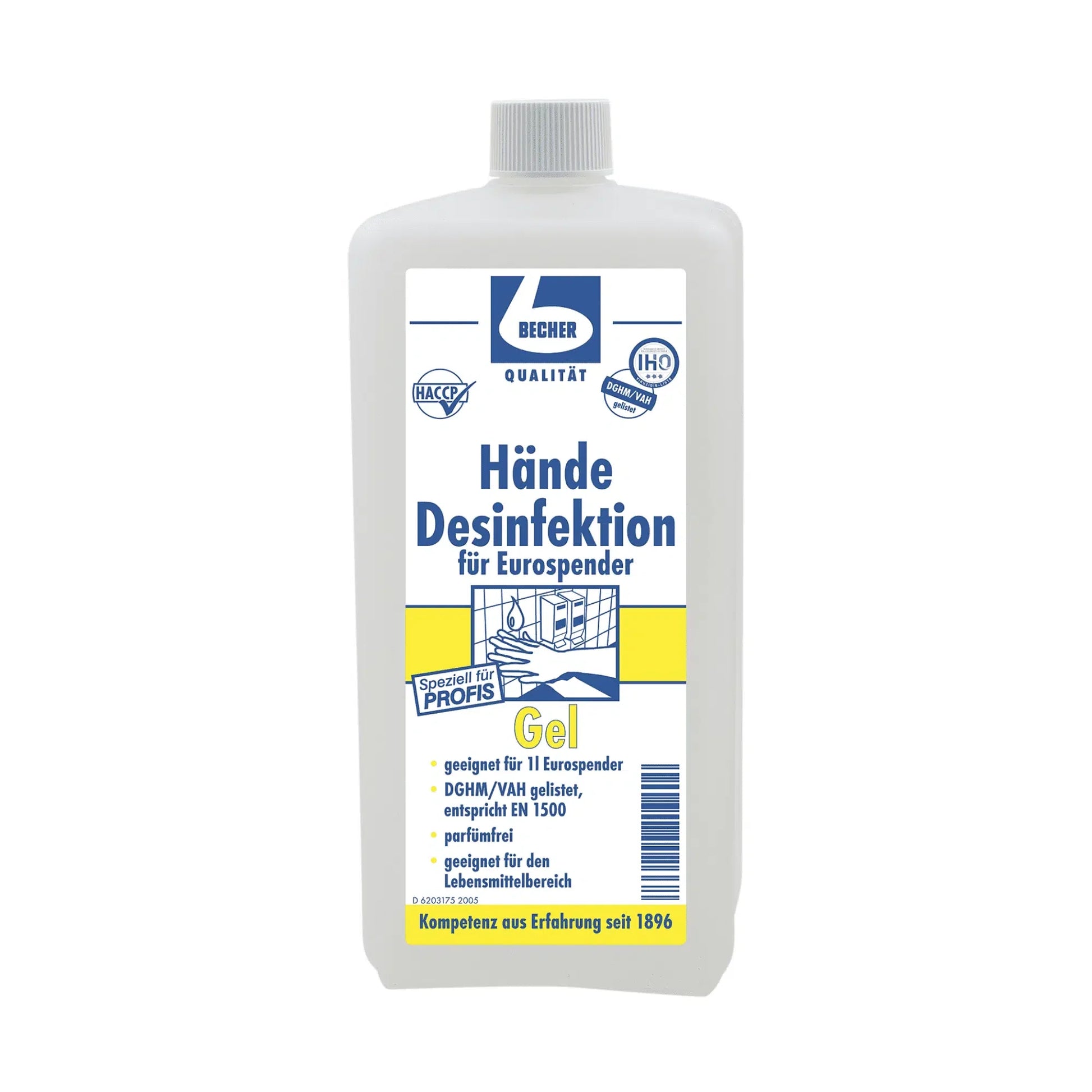Dr. Becher Hände Desinfektion Gel - 1 Liter | Flasche (1000 ml)-1