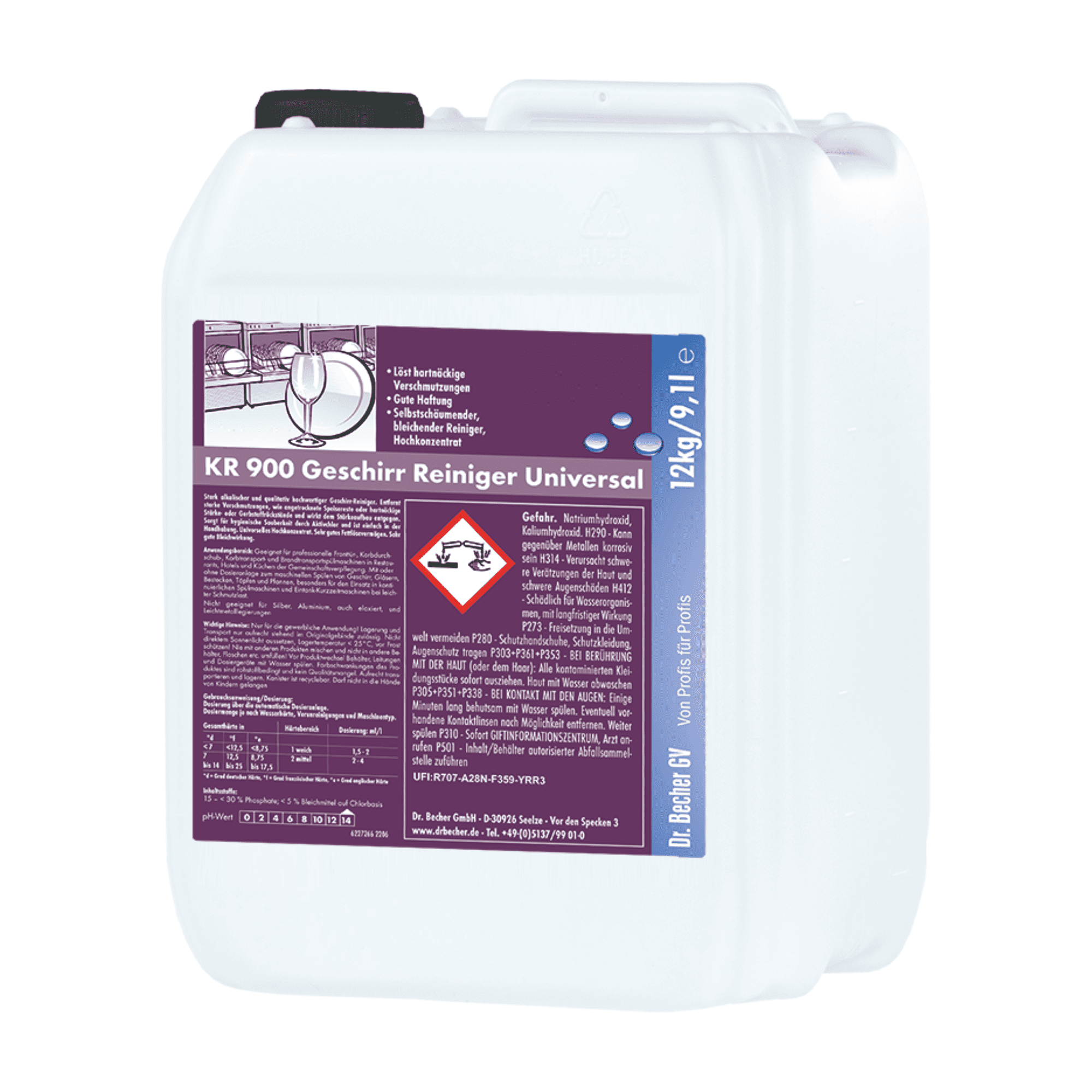 Dr. Becher KR 900 Geschirr Reiniger Universal - 12 oder 25 kg-zoom-1