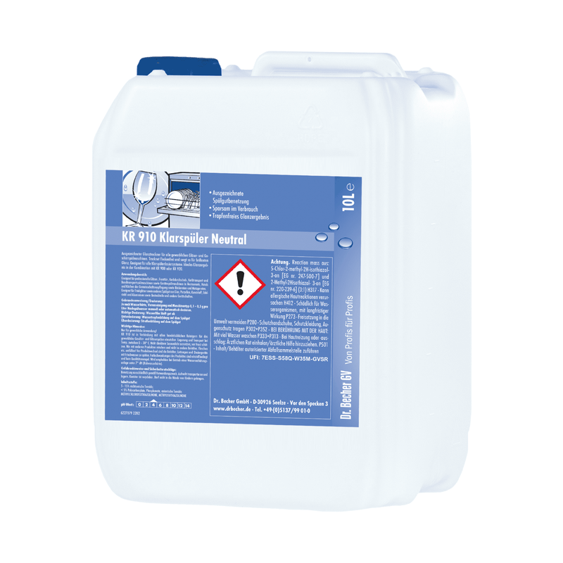 Dr. Becher KR 910 Klarspüler Neutral - 10 Liter | Kanister (10 l)-zoom-