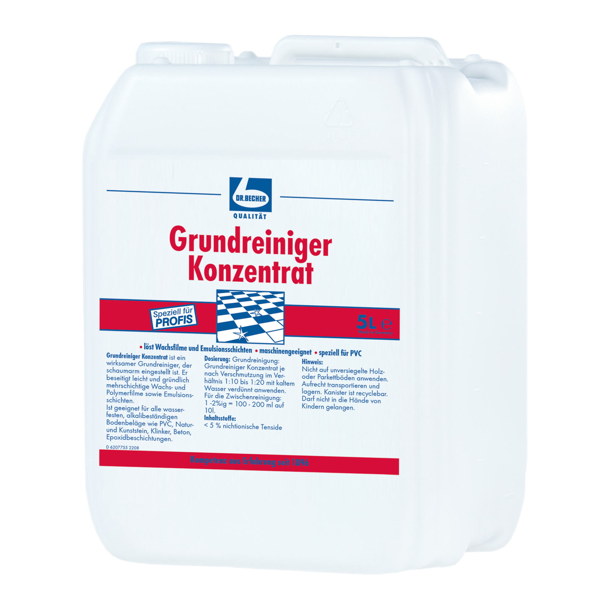 Dr. Becher Grundreiniger Konzentrat 5 Liter | Kanister (5000 ml)-zoom-1