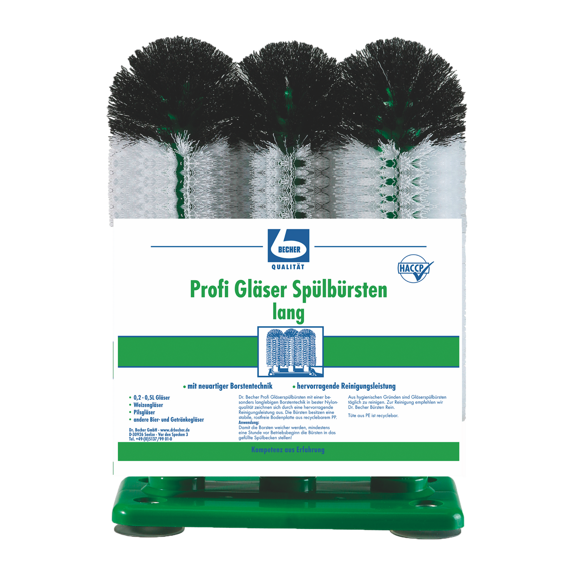 Dr. Becher Profi Gläser Spülbürsten, lang | Packung (1 Stück)-1