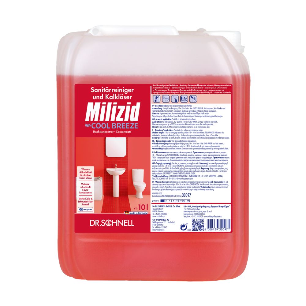 Dr. Schnell Milizid Cool Breeze Sanitärreiniger und Kalklöser