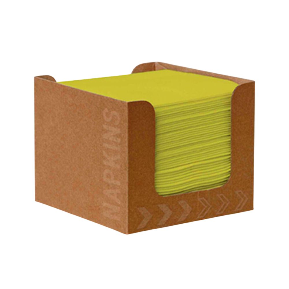 Bio-Dunisoft Serviettenbox 20x20 cm, kiwi - Umweltfreundlich | Packung (50 Servietten)