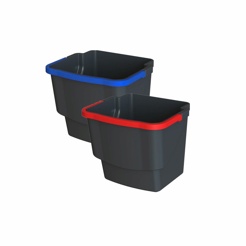 Arcora Ecoblack Kunststoffeimer Schwarz 20 Liter Griff In Blau | Karton (1 Stück)-1