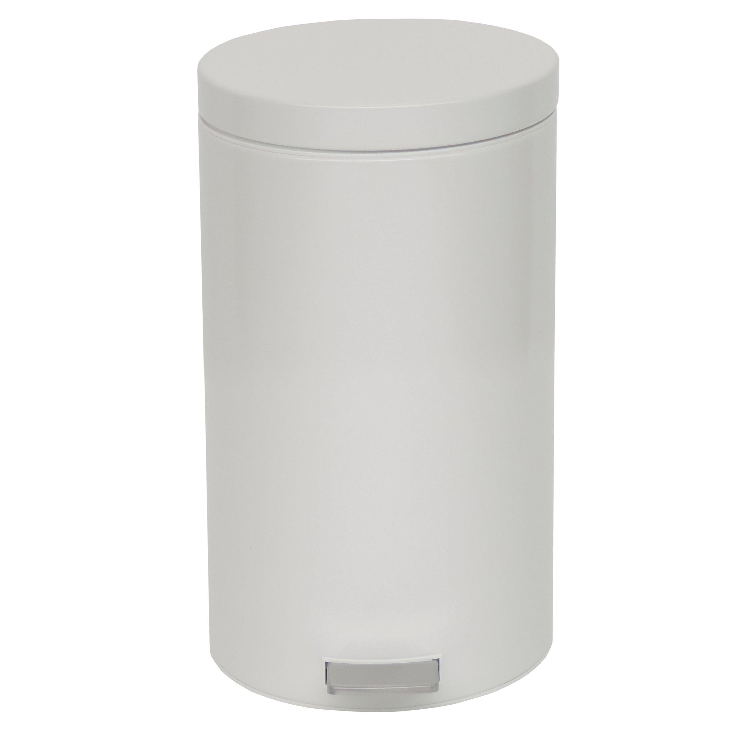 Novocal Tretabfalleimer Material: Gehäuse und Deckel:  Stahlblech, lackiert Farbe: Weiß  Inneneime | Packung (1 Stück)