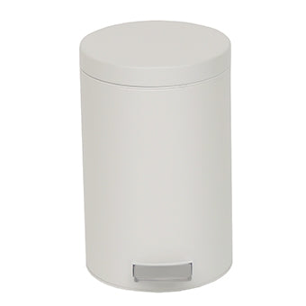 Novocal Tretabfalleimer Material: Gehäuse und Deckel:  Stahlblech, lackiert Farbe: Weiß  Inneneime | Packung (1 Stück)