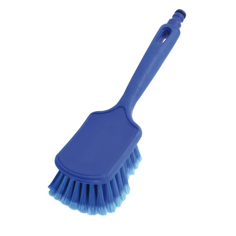 STIELBÜRSTE MIT KURZEM GRIFF, WASSERDURCHLAUF, PBT BLAU-1