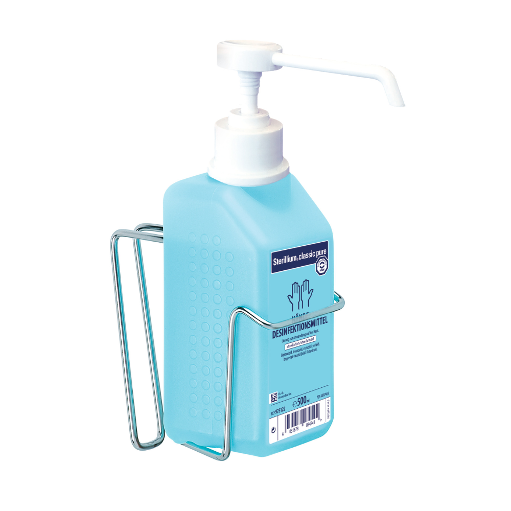 Hartmann Flaschenhalter für BODE Eurospender 3 mit gebogenem Bügel für 1L  Flasche | Stück (1 Stück)-zoom-1