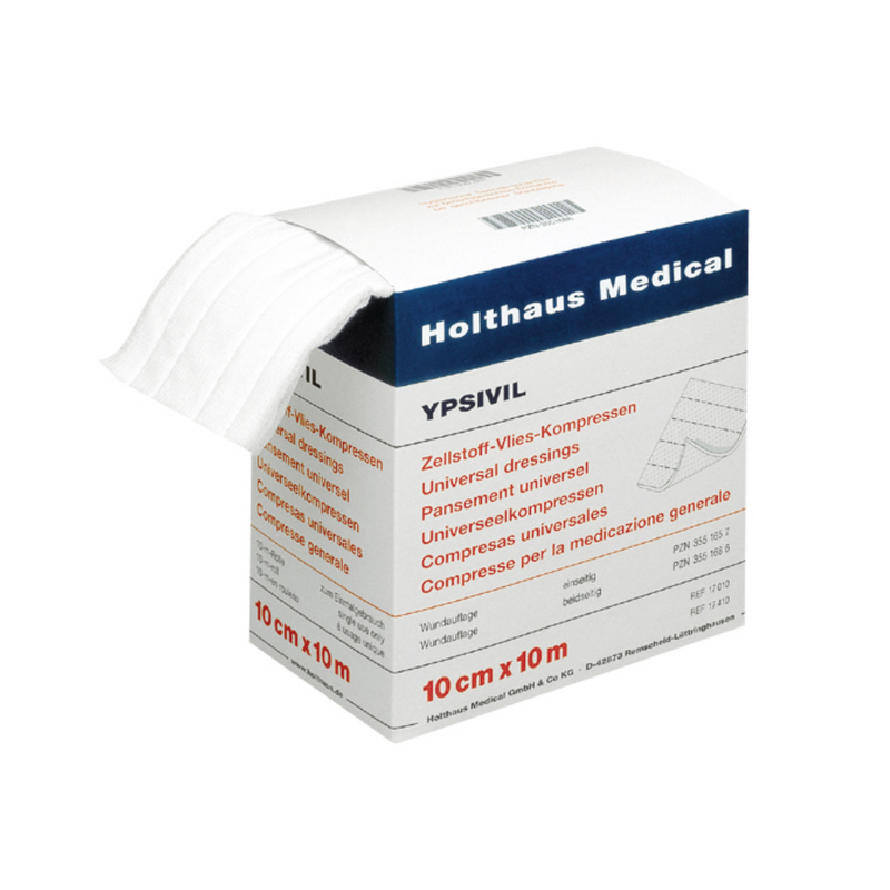 Holthaus Ypsivil Zellstoff-Vlies-Kompresse 10 cm x 10 m-zoom-