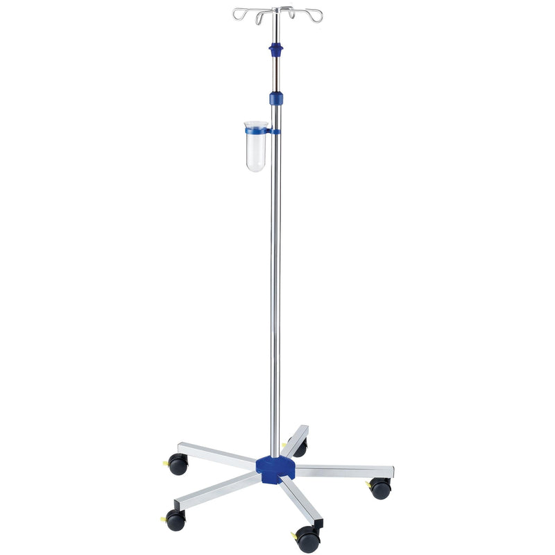 Novocal Infusionsständer Material: Edelstahl Rohrdurchmesser: 25 / 18 mm Einhand-Sicherheitshöhenv | Packung (1 Stück)-zoom-