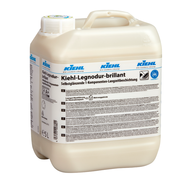 Kiehl Kiehl-Legnodur-brillant Selbstglänzende 1-Komponenten-Permanentbeschichtung 5 L  | Karton (2 Flaschen)