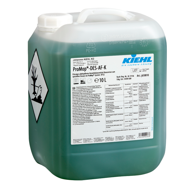 Kiehl ProMop-DES-AF-K Flüssiges aldehydfreies Desinfektionsreiniger-Konzentrat | Kanister (10 l)-zoom-