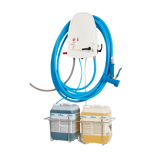 Kiehl ARCANTEC 25 Reinigungs- und Desinfektionseinheit für 2 Produkte, 25 Meter Schlauch mit Anschlussstück und Sprühpistole | Packung (1 Stück)-zoom-