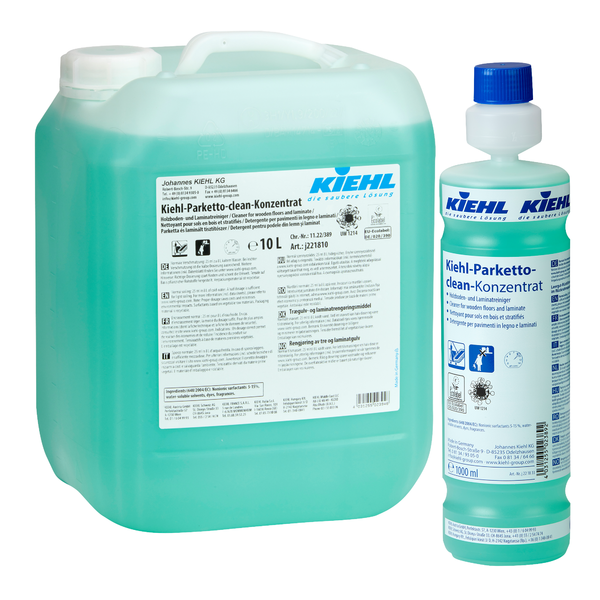 Kiehl Kiehl-Parketto-clean-Konzentrat Holzboden- und Laminatreiniger 1 L  | Karton (6 Flaschen)-1