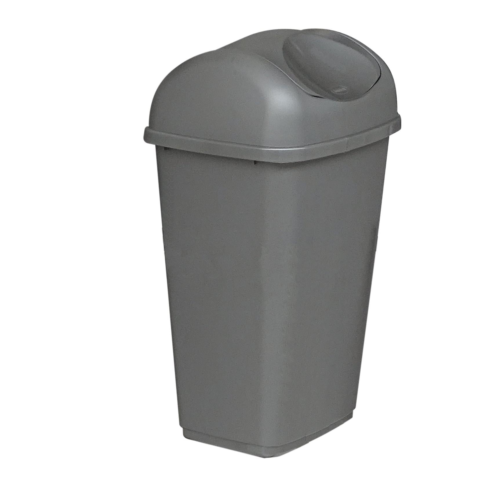 Novocal Kunststoffabfallbehälter Inhalt: 15 Liter                        mit Deckel  Farbe: Grau | Packung (1 Stück)-zoom-1