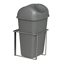 Novocal Kunststoffabfallbehälter Inhalt: 9 Liter             mit Deckel  Farbe: Grau und Edelst | Packung (1 Stück)-zoom-1