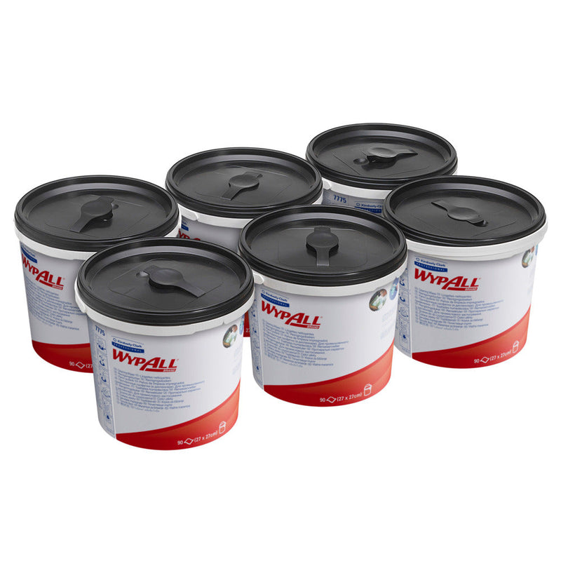 WypAll® Wischtücher - Grün /90 tücher - 6 Buckets  x 90 Sheets | Karton (6 Spendereimer)-zoom-