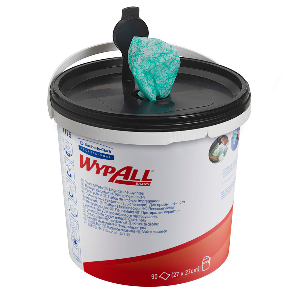 WypAll® Wischtücher - Grün /90 tücher - 6 Buckets  x 90 Sheets | Karton (6 Spendereimer)-zoom-1