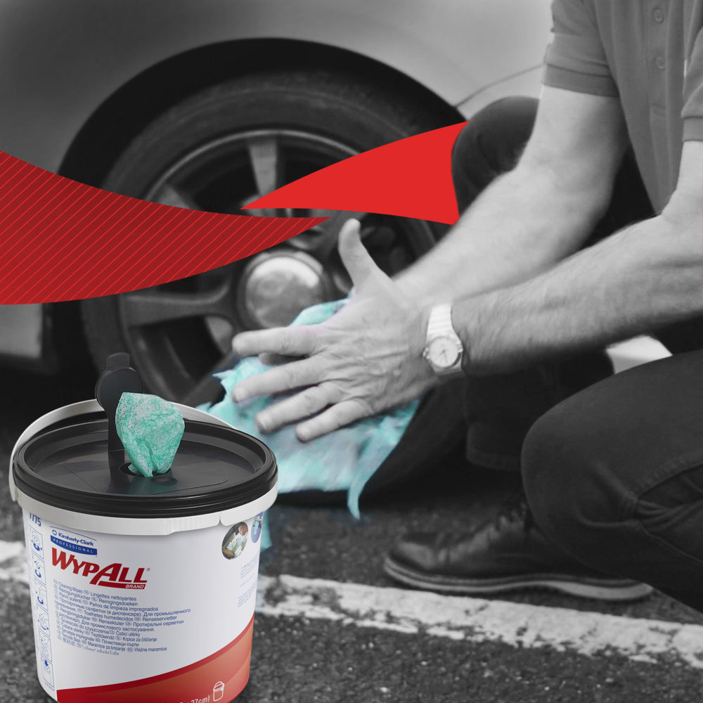 WypAll® Wischtücher - Grün /90 tücher - 6 Buckets  x 90 Sheets | Karton (6 Spendereimer)-zoom-7