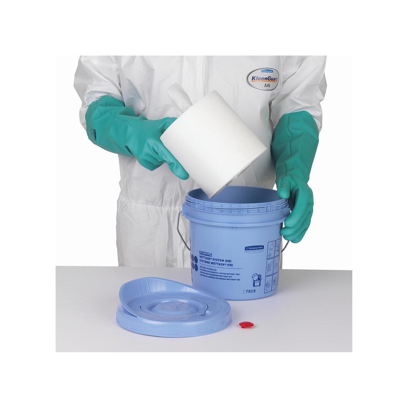 Kimtech® Wettask™ Rollen Wischtuch Spender - Spendereimer / Blau - 4 Buckets | Karton (4 Spendereimer)-zoom-4