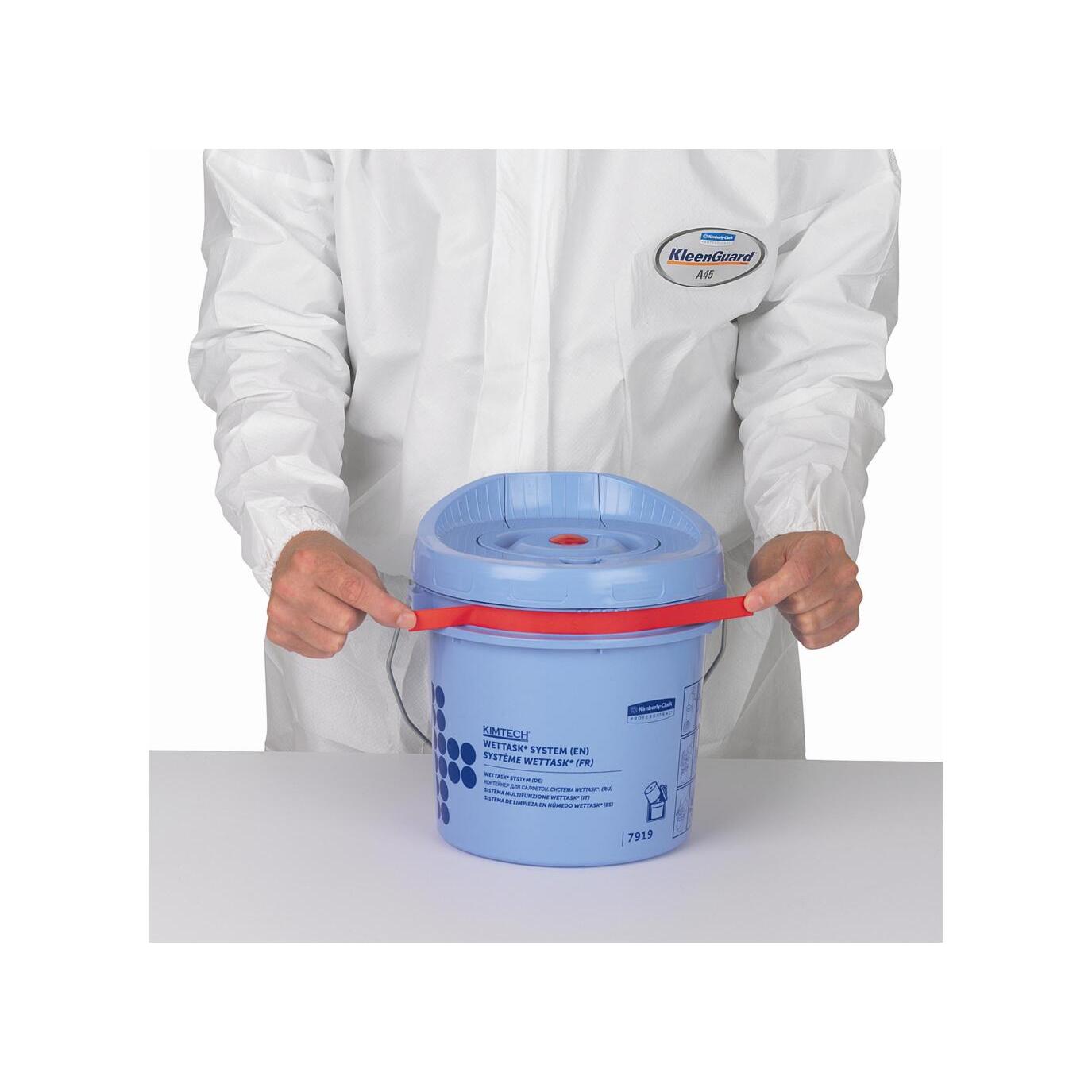 Kimtech® Wettask™ Rollen Wischtuch Spender - Spendereimer / Blau - 4 Buckets | Karton (4 Spendereimer)-zoom-3