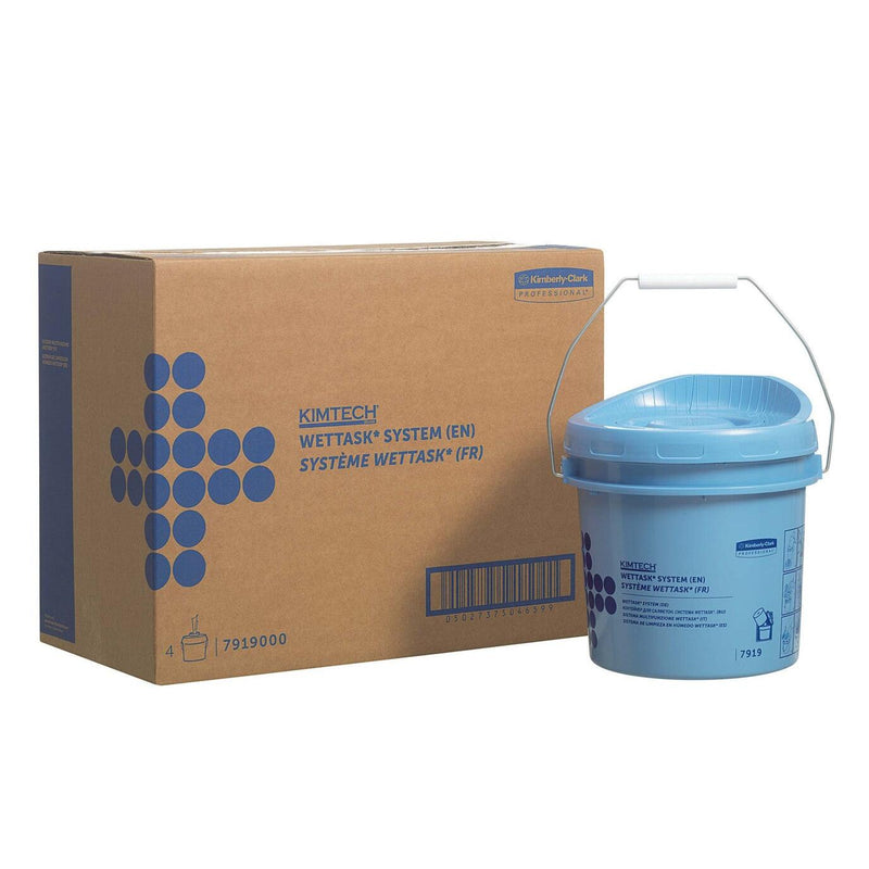 Kimtech® Wettask™ Rollen Wischtuch Spender - Spendereimer / Blau - 4 Buckets | Karton (4 Spendereimer)-zoom-