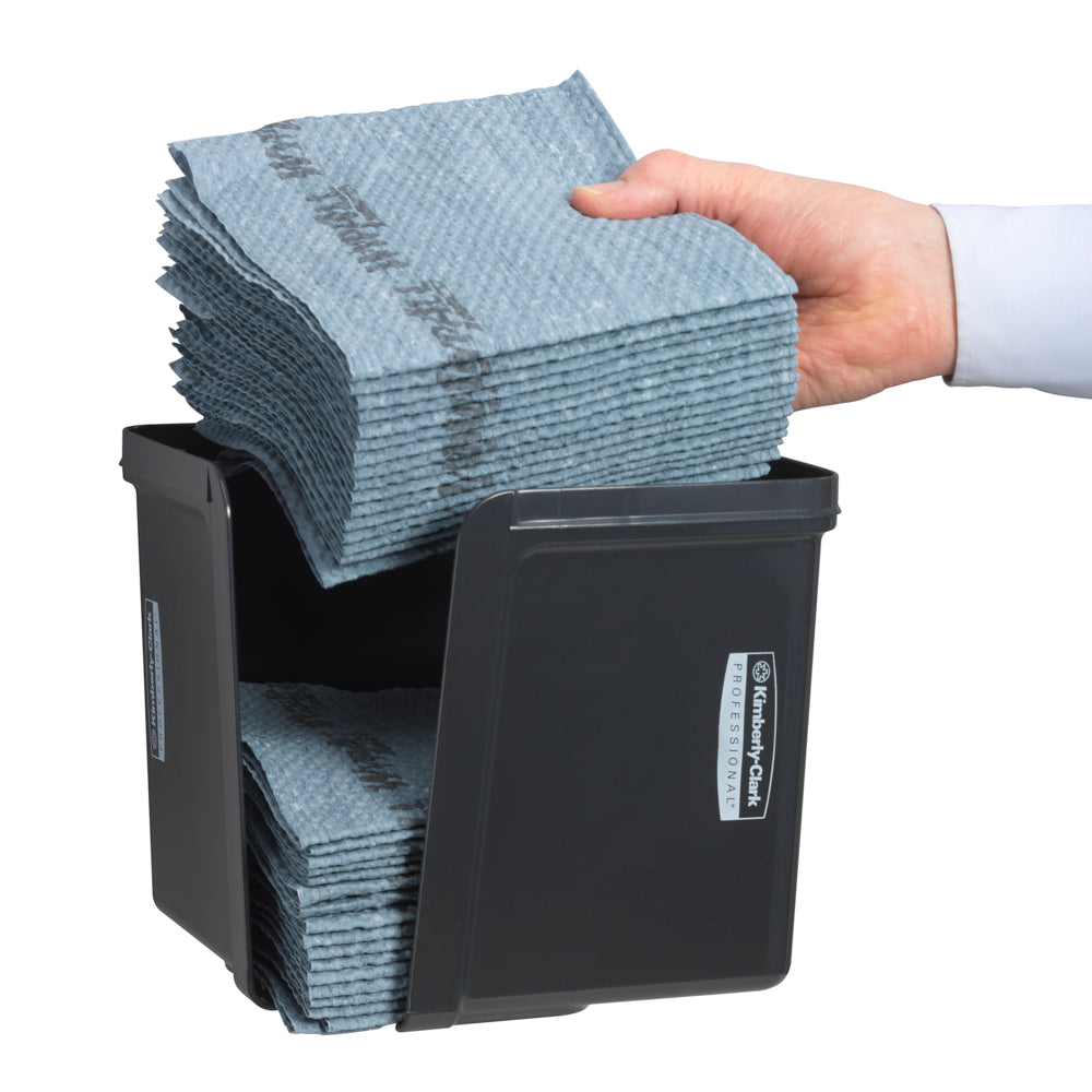 Kimberly-Clark Professional™ Wischtuch-Spender - Viertelgefaltet / Grau --zoom-2