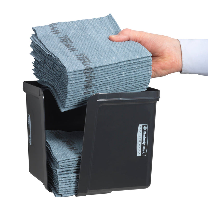 Kimberly-Clark Professional™ Wischtuch-Spender - Viertelgefaltet / Grau --zoom-
