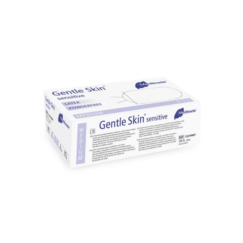 Meditrade Gentle Skin® sensitive Latex Einmalhandschuhe-1