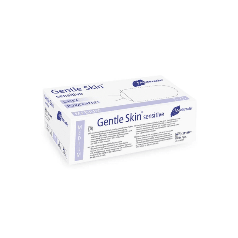 Meditrade Gentle Skin® sensitive Latex Einmalhandschuhe-zoom-