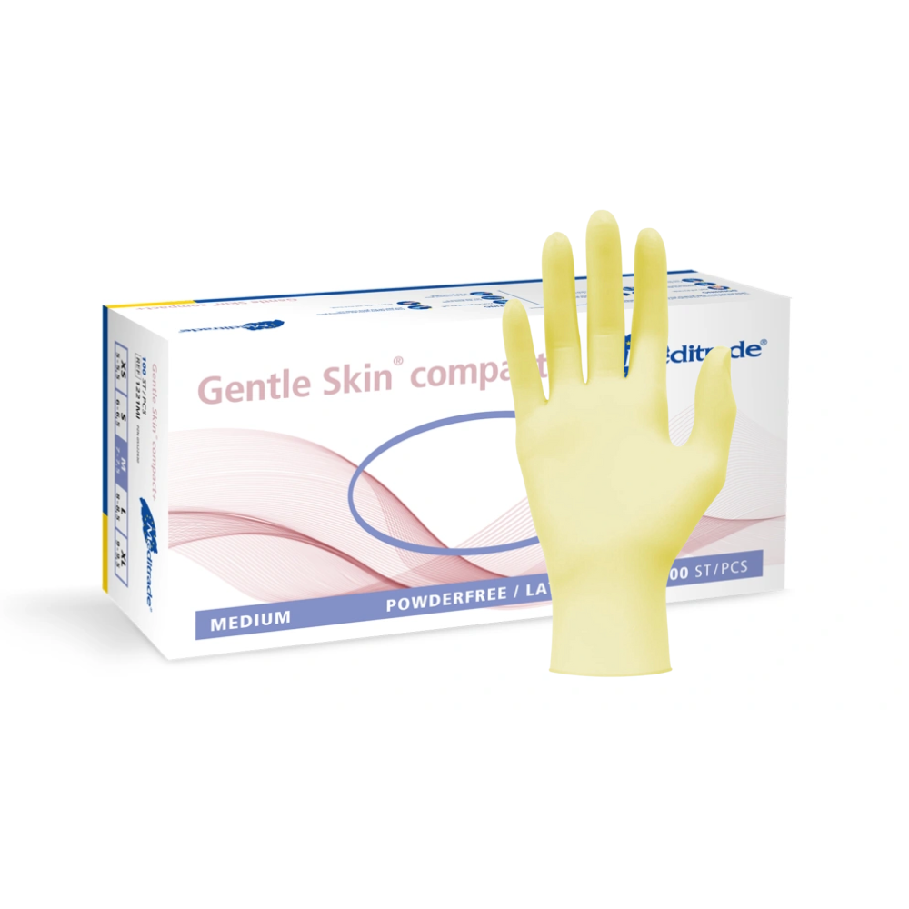 Meditrade Gentle Skin® Latexhandschuhe compact+ Einweghandschuh-2