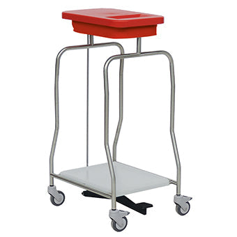 Novocal Edelstahl-Abfallsammler "Kompakt" Einfachsammler Rahmen: Edelstahl Sämtliche Rohrverbindun | Packung (1 Stück)-1