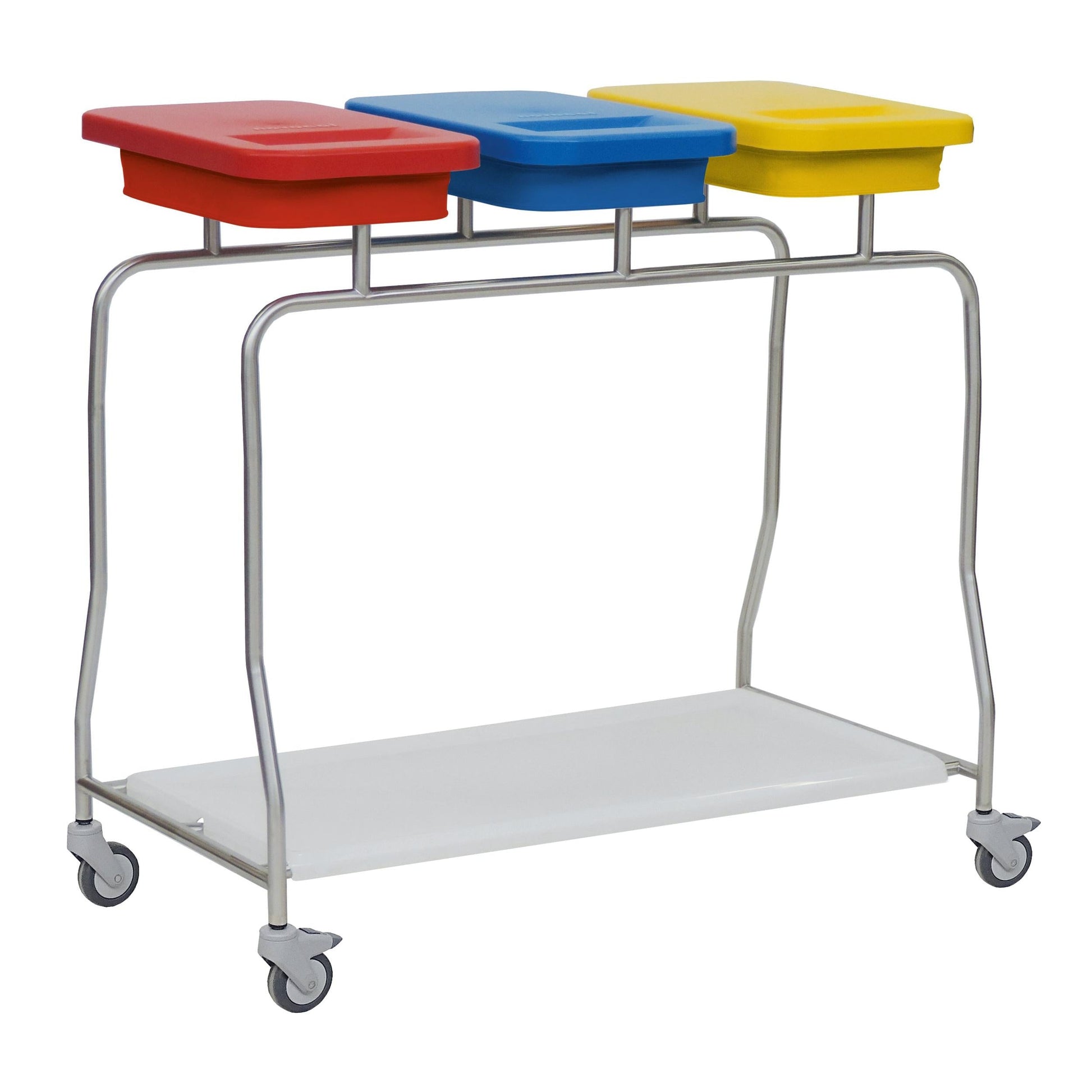 Novocal Edelstahl-Abfallsammler "Kompakt" Dreifachsammler Rahmen: Edelstahl Sämtliche Rohrverbindu | Packung (1 Stück)-1