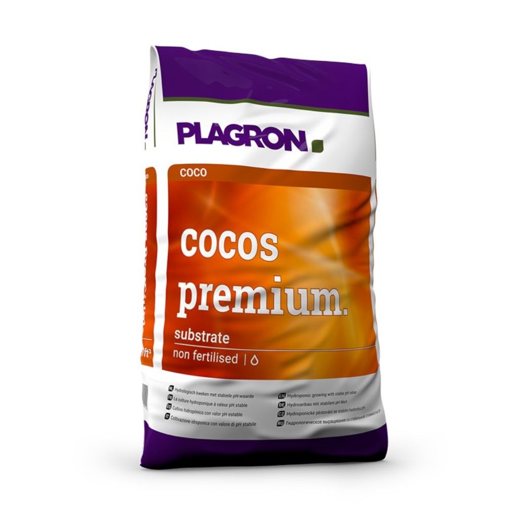 Plagron Cocos Premium 50L - Hochwertiges Kokossubstrat  | Sack (50 l)