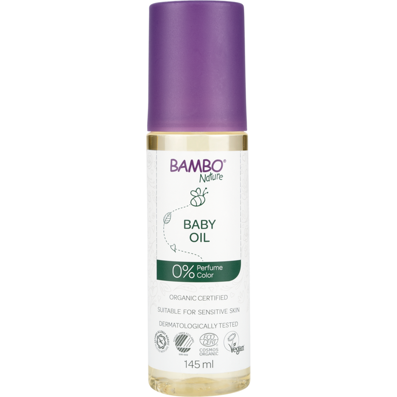 Auslaufartikel: Bambo Nature, Babyöl. 145 ml, Farb- und Parfümfrei   | Karton (48 Packungen)-zoom-