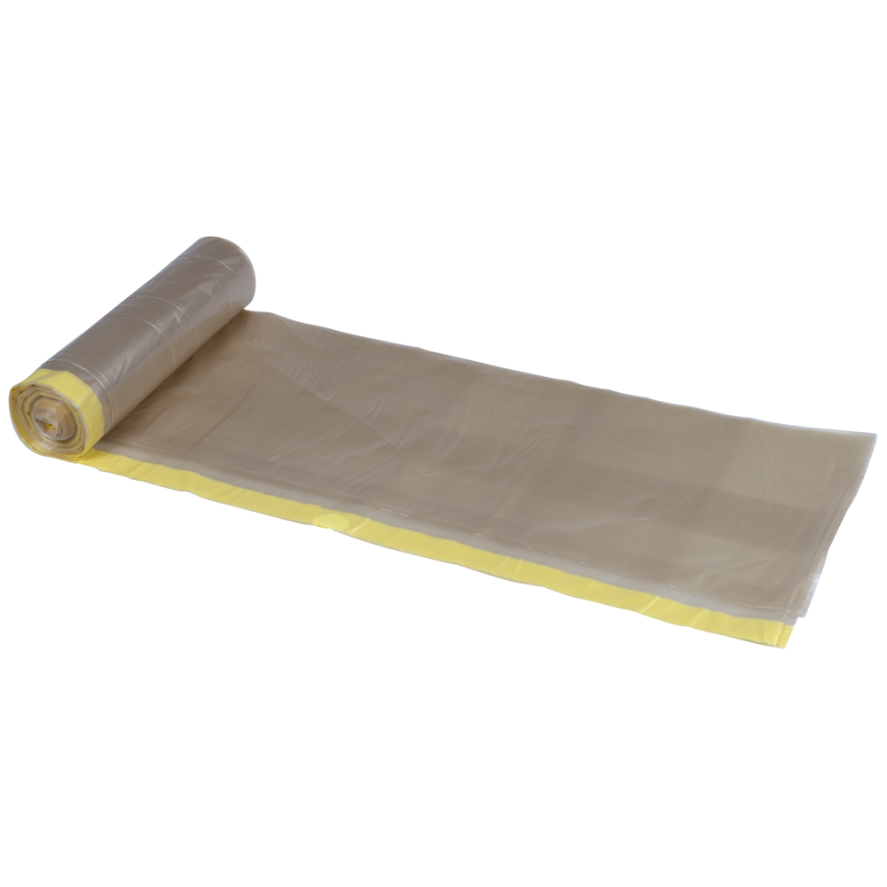 Abfallsäcke 120 L, m. Zugband, 700x1010mm 55 my Transparent    | Rolle (10 Beutel)-zoom-1