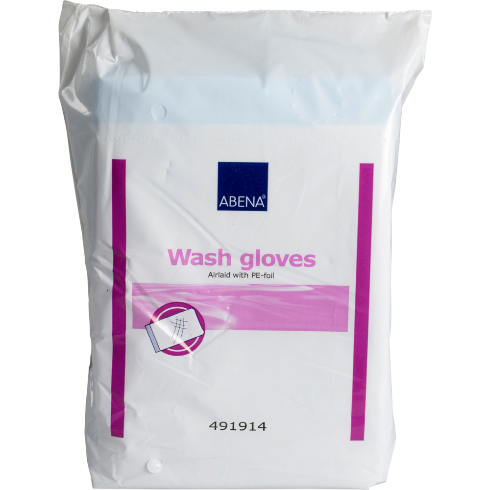 Waschhandschuhe, 16x23 cm, Airlaid/PE, Weiß    | Packung (50 Stück)-zoom-2