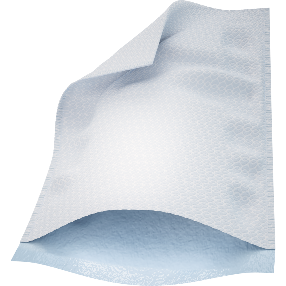 Waschhandschuhe, 16x23 cm, Airlaid/PE, Weiß    | Packung (50 Stück)