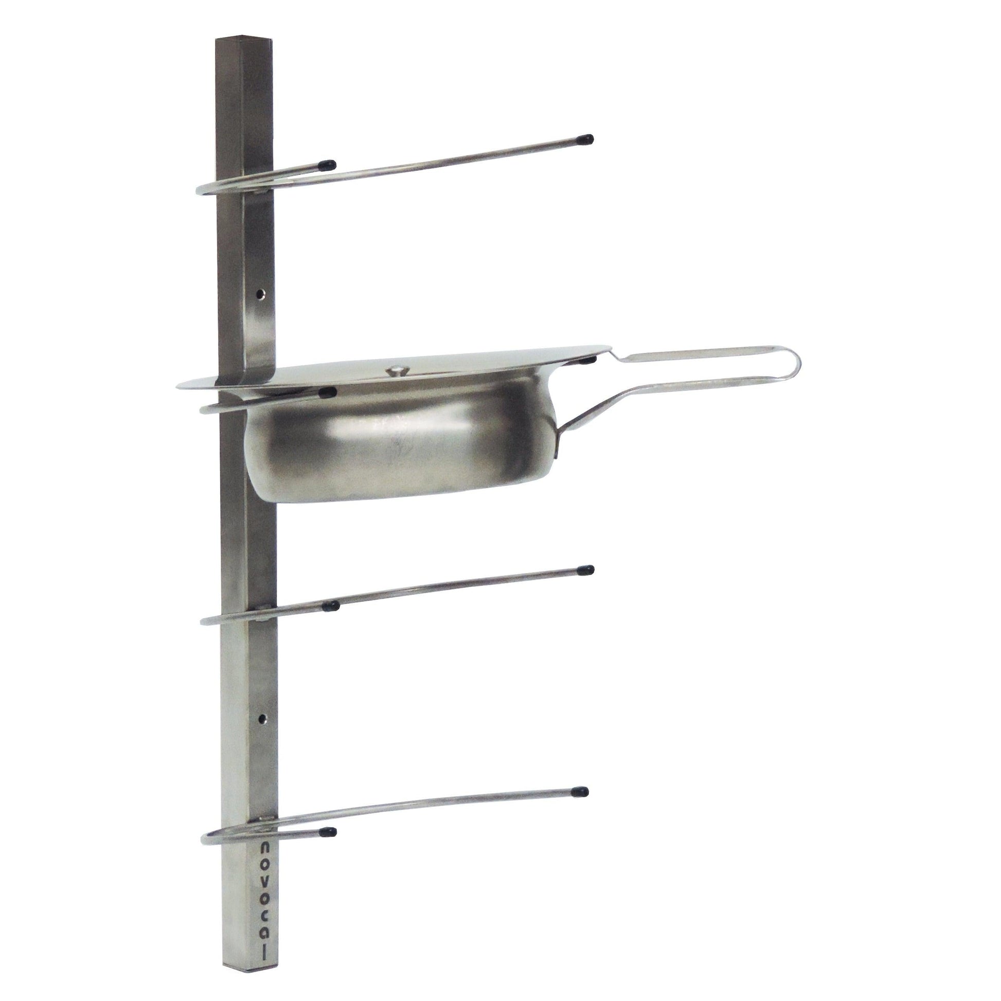 Novocal Wandhalterung Material: Edelstahl für 4 Steckbecken  Gesamtmaße: 225 x 240 x 650 mm (BxTxH | Packung (1 Stück)-1