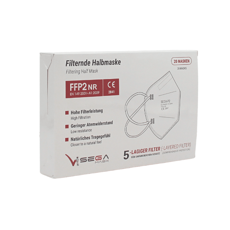 SEGA Mask FFP2 - 20er weiß - CE2841 - Packung | Packung (20 Masken)-zoom-