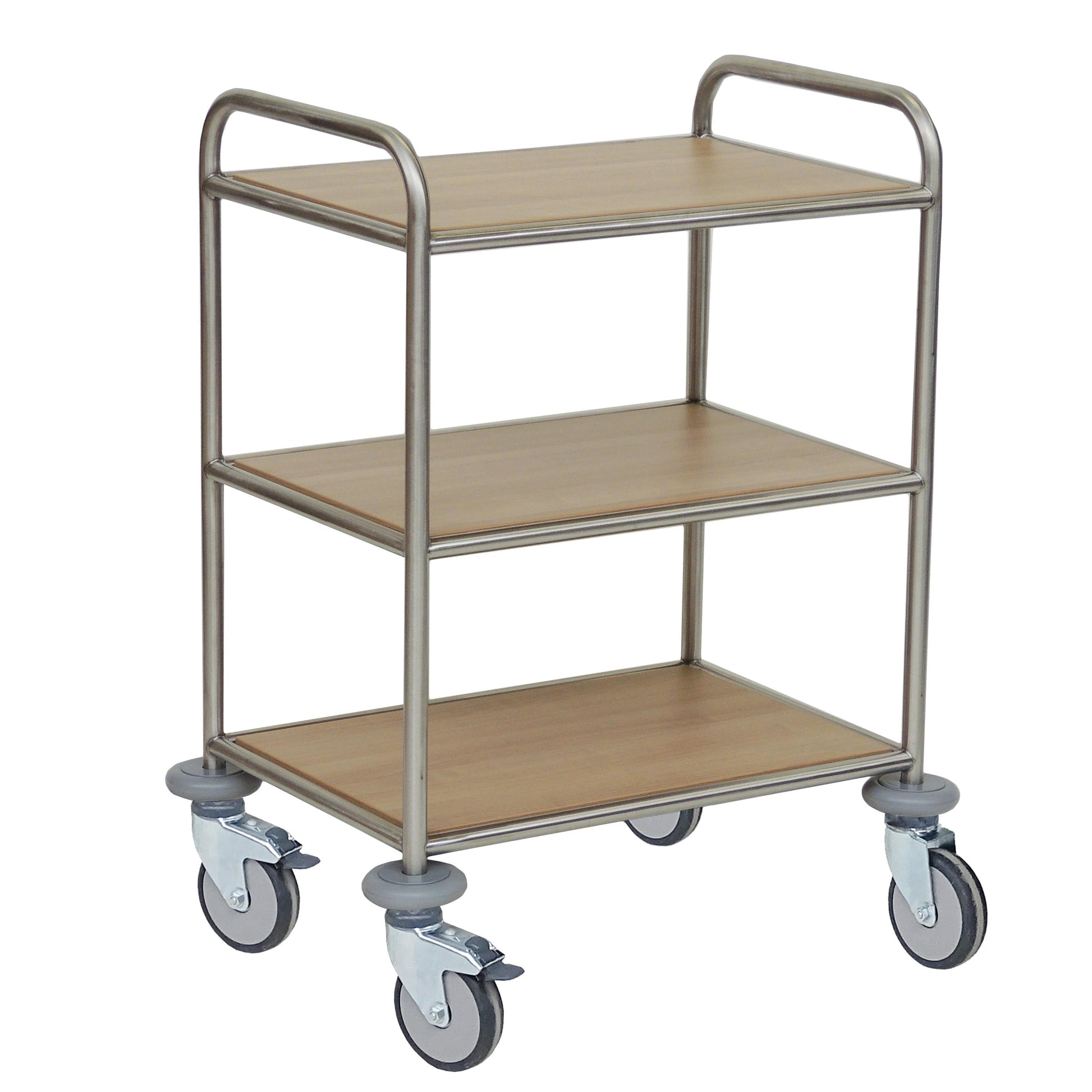 Novocal Mehrzweckwagen Rahmen: Edelstahl 3 Fachböden, melaminharzbeschichtet Farbe gemäß Novocal-F | Packung (1 Stück)-1