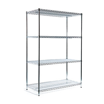 Novocal Standregal Grundeinheit Material: Präzisionsstahl vernickelt und hochglanzverchromt 4 Eckp | Packung (1 Stück)-zoom-