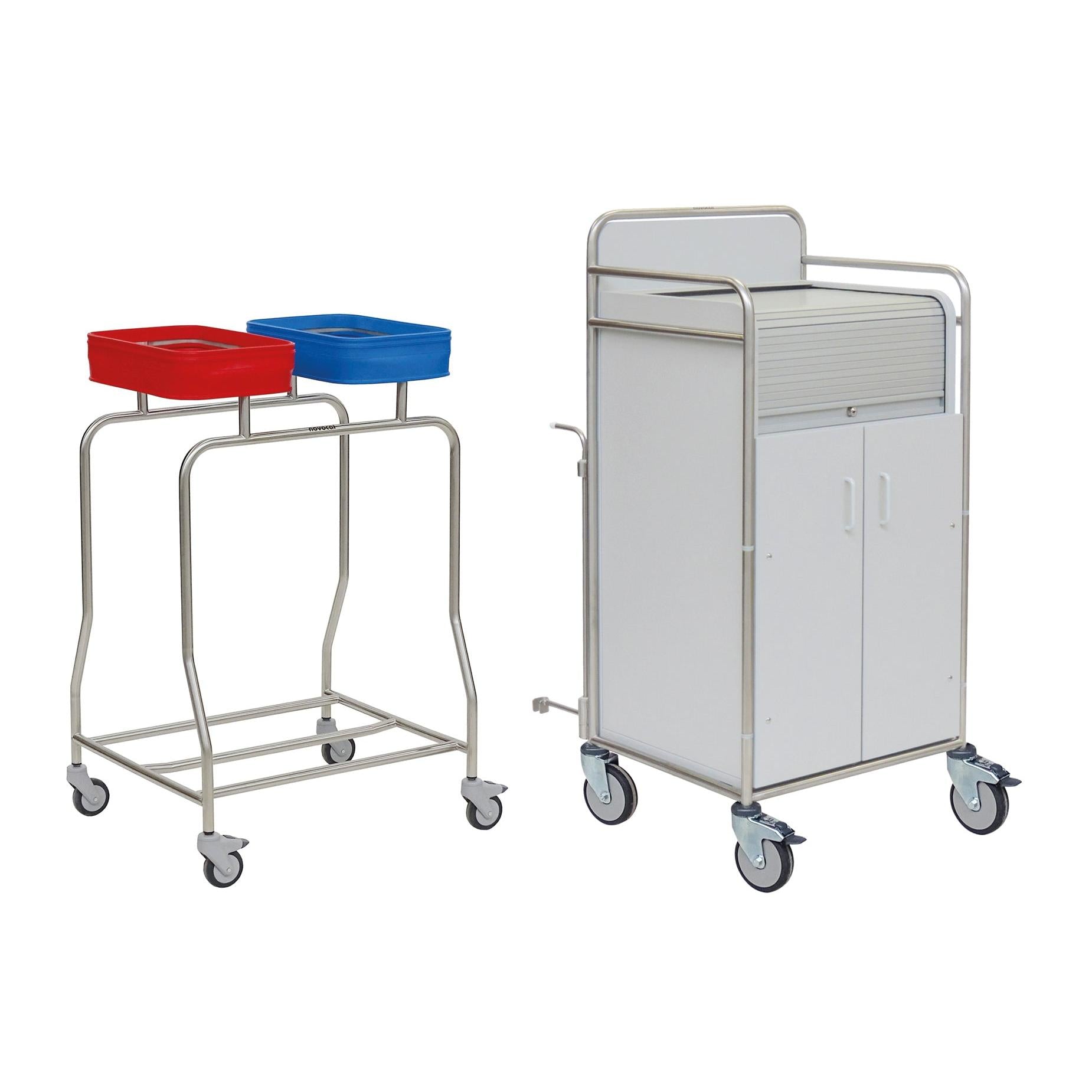 Novocal Stationswagen Rahmen: Edelstahl Sämtliche Rohrverbindungen sind  rundum verschweißt   Ho | Packung (1 Stück)-1