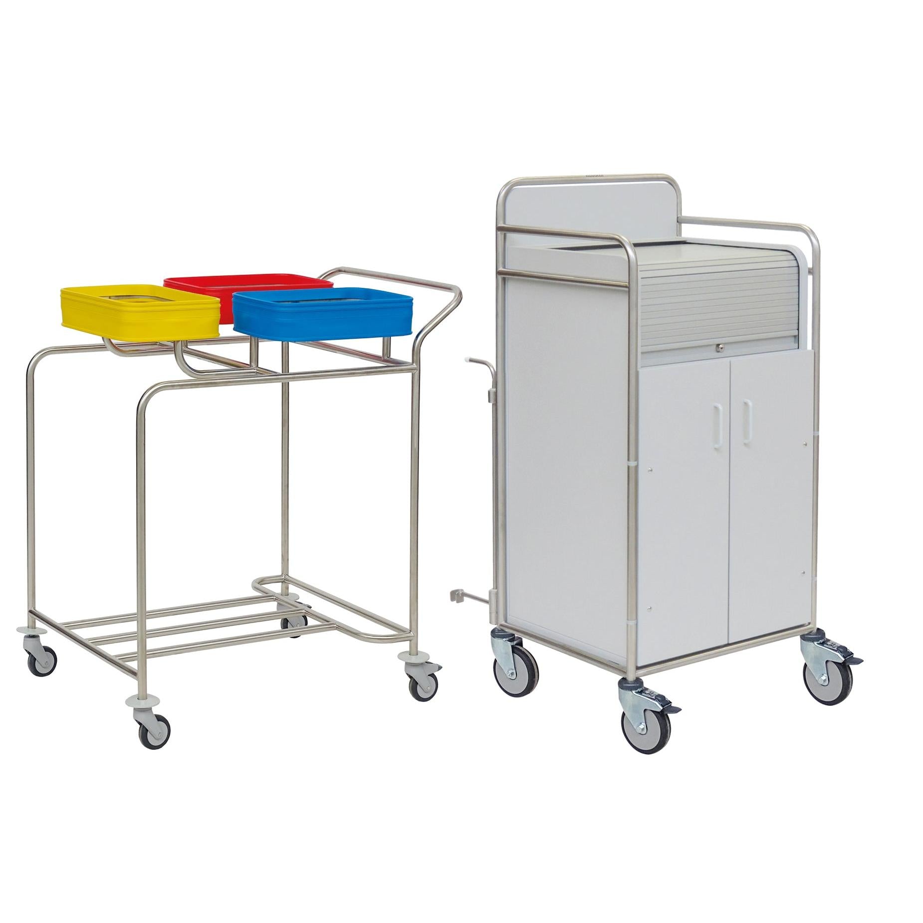 Novocal Stationswagen Rahmen: Edelstahl Sämtliche Rohrverbindungen sind  rundum verschweißt   Ho | Packung (1 Stück)-1