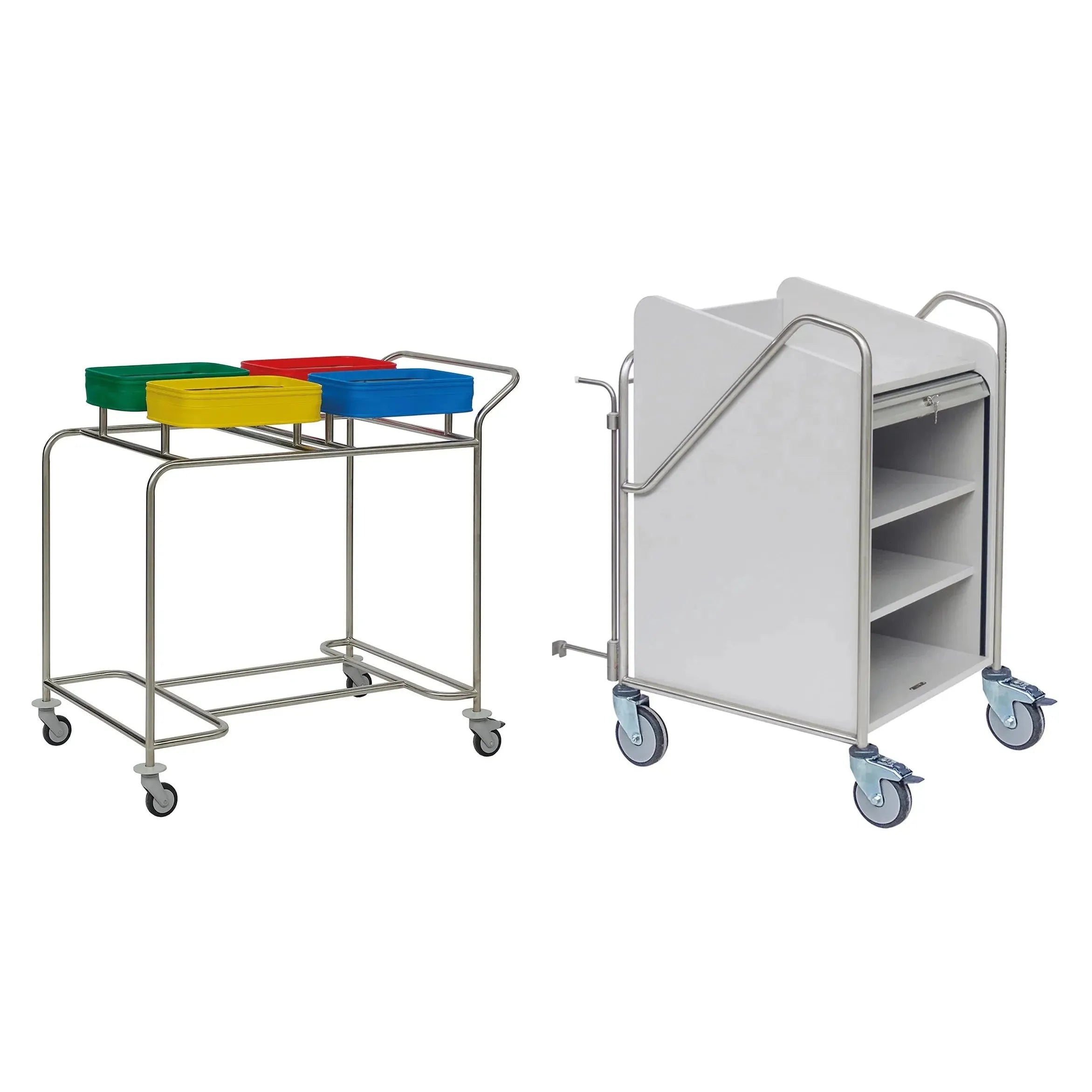 Novocal Stationswagen Rahmen: Edelstahl Sämtliche Rohrverbindungen sind  rundum verschweißt   4 | Packung (1 Stück)-zoom-1