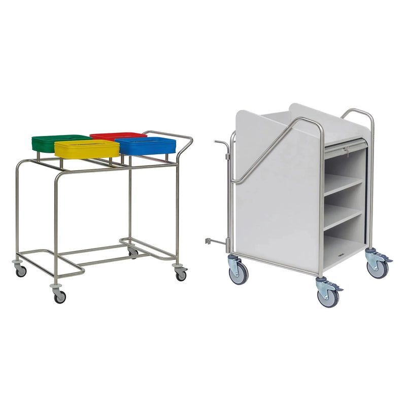 Novocal Stationswagen Rahmen: Edelstahl Sämtliche Rohrverbindungen sind  rundum verschweißt   4 | Packung (1 Stück)-zoom-