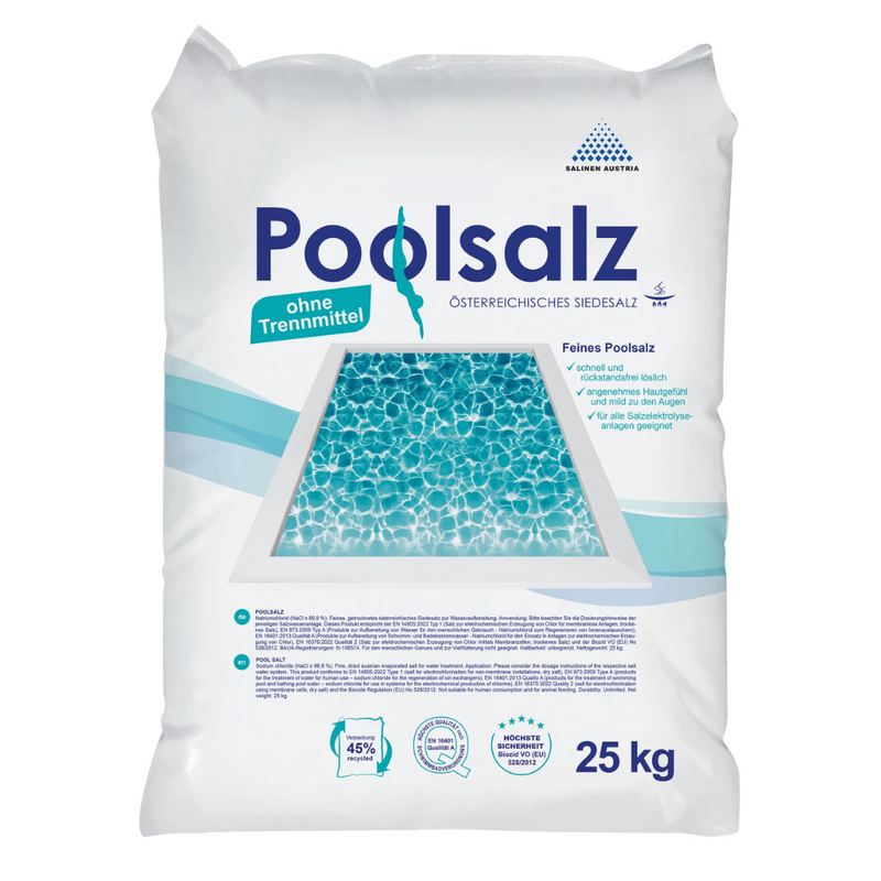 Salinen Poolsalz reinstes Siedesalz ohne Trennmittel | Sack (25 kg)-zoom-