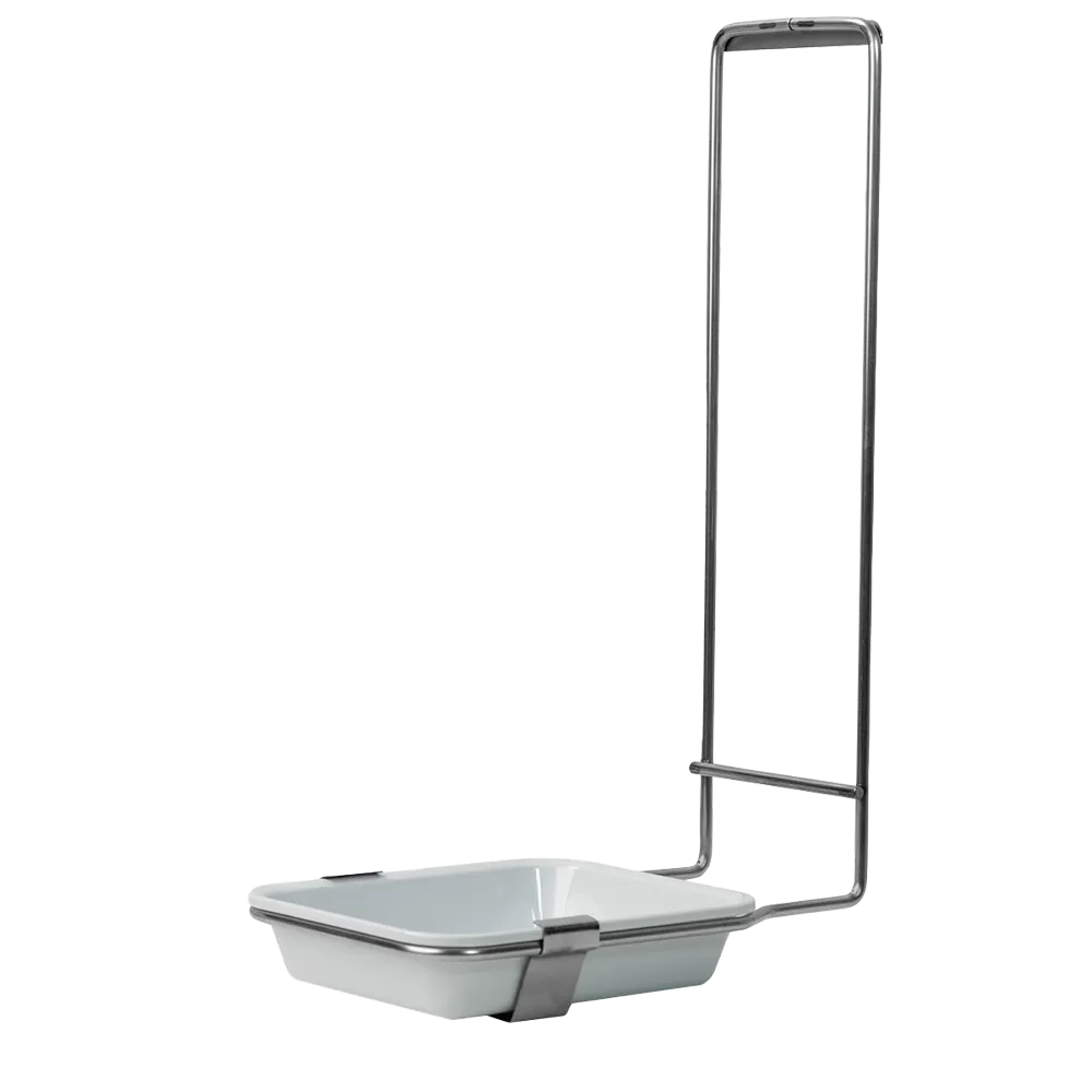 Schalenhalter aus Edelstahl, für alle 500 ml Desinfektions- und Seifenspender mit herausnehmbarer Schale aus Kunststoff als Zubehör für Wandspender | 1 Stück-1