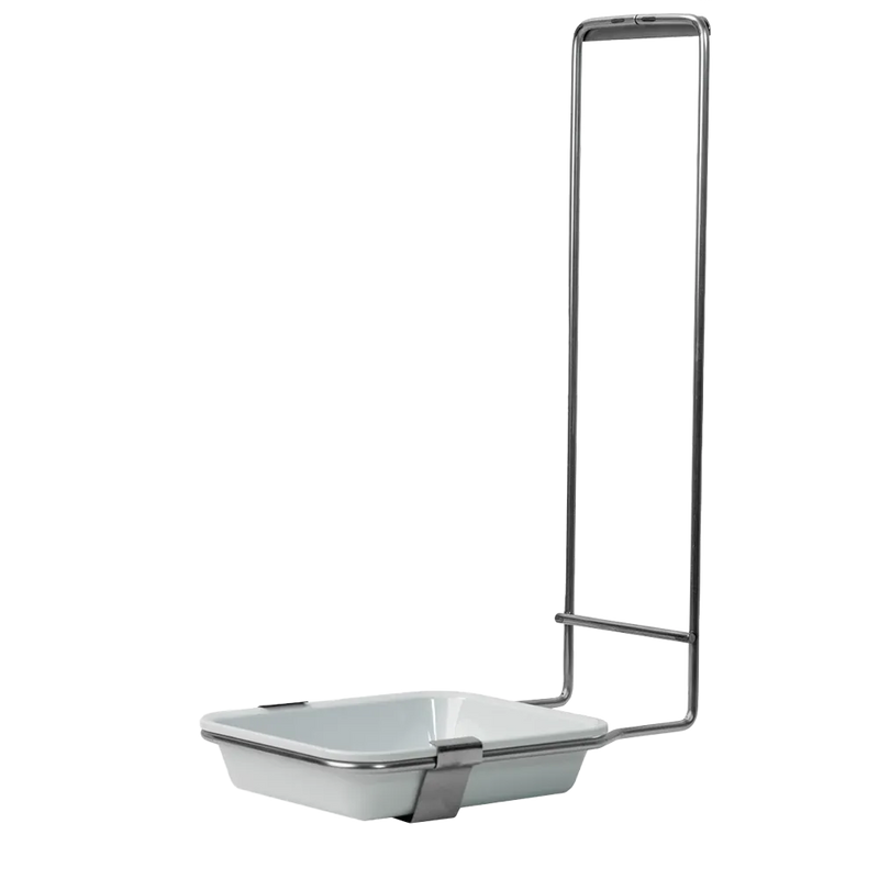 Schalenhalter aus Edelstahl, für alle 500 ml Desinfektions- und Seifenspender mit herausnehmbarer Schale aus Kunststoff als Zubehör für Wandspender | 1 Stück-zoom-