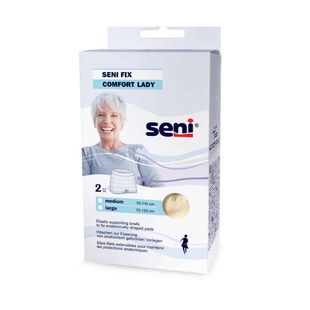 Seni Fix Comfort Lady black, elastisches Fixierhosen - 2 Stück